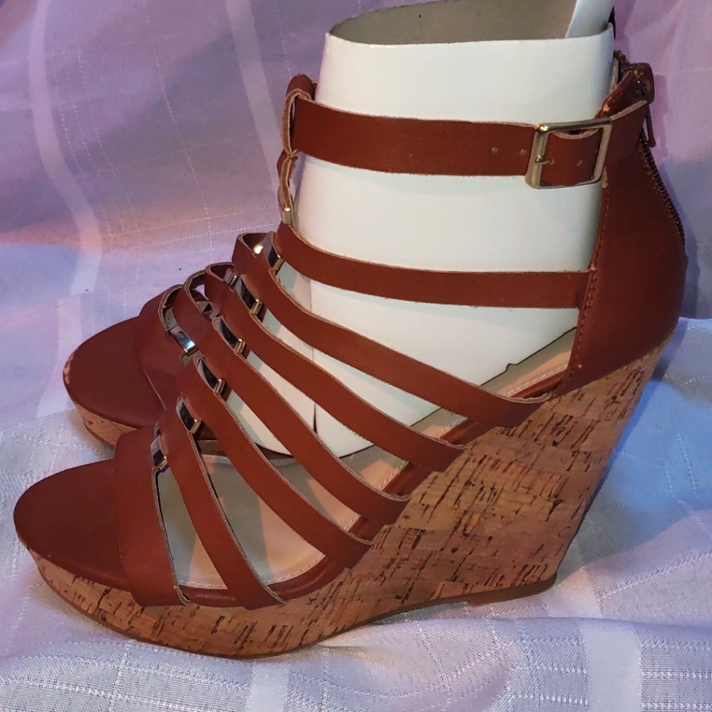Steve Madden Cork Wedge Heel Sandals | Women's size 8 | NWOT